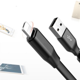 wholesale 2 in 1 usb cable (1.2meter) for lightning&Micro(android) with quick charging