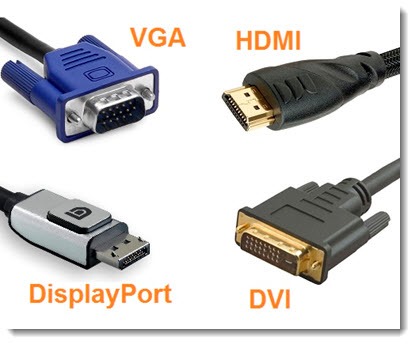 How do I distinguish an HDMI cable from a DisplayPort cable?